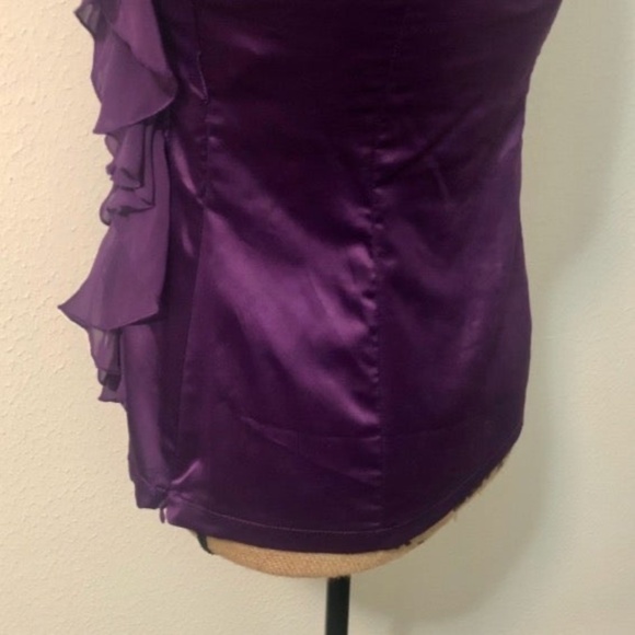Purple Ruffle Strapless Top - Picture 5 of 5
